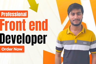 be your professional front end developer for your website