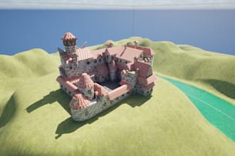 create low poly 3d assests
