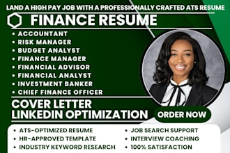 write professional finance resume, budget, financial analyst, investment banker