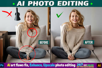 fix ai art flaws, enhance, and text, photo, edit by using ai