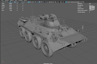 create optimized 3d models for unity or unreal
