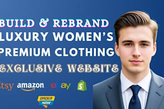 rebrand your luxury womens clothing shopify store into a premium fashion brand