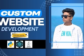 build rebuild custom website development full stack front end backend developer