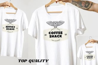 design custom typographic merchandise and illustration graphic t shirt design