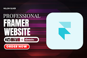 design a professional framer website or framer website landing page