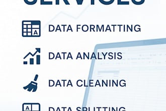 clean , analyse , split  and format excel data and create dashboard in power bi