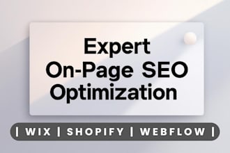 do on page SEO for wordpress, shopify, wix, squarespace