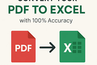 accurately convert PDF to excel fast and reliable data entry