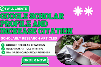 google scholar article submission writing journal increase citation eb1 eb1a niw