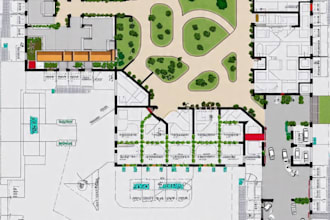 do expert 3d render or 2d master site plan, landscape layout design