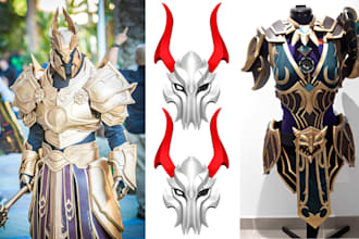 do 3d wearable 3d cosplay creation 3d helmet 3d mask wearable armor and 3d gun