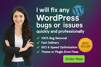 design, rebuild, and fix bugs and issues of the wordpress website in 12 hours