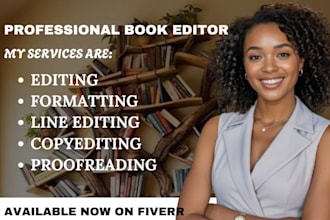 proofread, edit format copy line edit your book story novel document short story