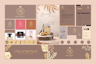 do luxury signature logo, branding kit, and brand identity