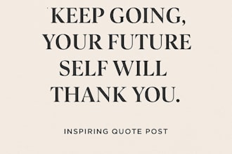 design inspiring quote posts for instagram and social media