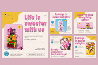 design brand identity and social media content