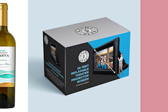 design professional product label and packaging design