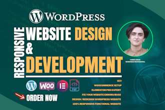 do stunning website development, wordpress business website design, website seo