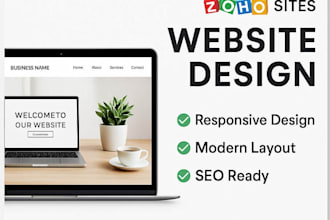 design a professional responsive zoho sites website with SEO