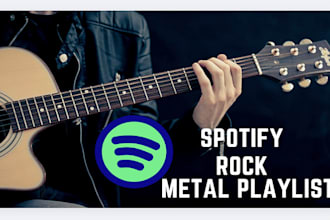 promote your spotify rock or metal playlist to real fans