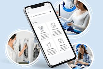 build laundry app, handyman app, construction app, home service app, booking app