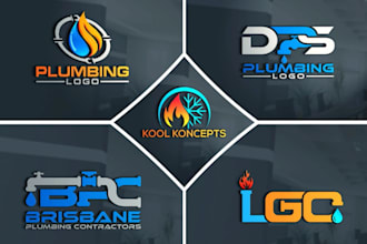 do a plumbing, hvac, construction, oil and gas business logo