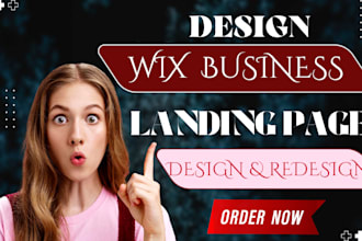 design wix business landing page, redesign ecommerce landing page, business wix