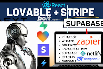 develop lovable ai web apps bolt new supabase stripe payment ai coder phytagora