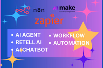 n8n ai agents, ai chatbot, automation, workflow API integration n8n zapier vapi