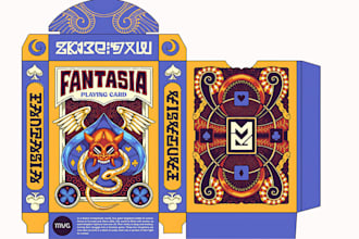 do card box mockup design packaging design card game design tuck box card game