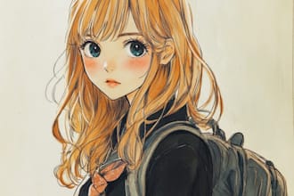 draw anime character an illustration