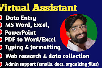 be your reliable virtual assistant for data entry and admin tasks