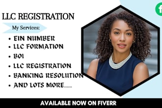 do llc registration and get ein within 24 hours for US and non US residents
