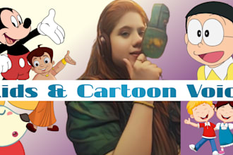 record a kids or cartoon voice in hindi or punjabi