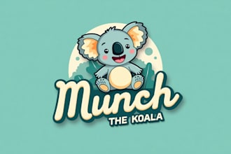 design outstanding munch koala mascot logo  in very short time