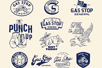 do retro badge, patch, emblem and vintage logo design
