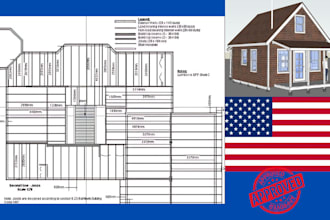 draw architectural floor plans frame plans and mep blueprints for city permit