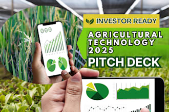 design investor ready agtech pitchdeck for smart sustainable iot farming startup