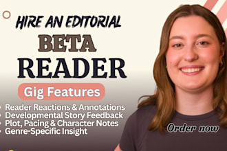 beta read critique fiction sci fi thriller manuscript developmental book editor