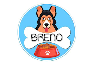 make premium vintage logo for our breno dog food rang