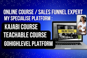 build online courses, sales funnels, and landing pages using kajabi