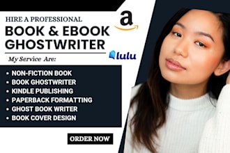 ebook ghostwriter ghost book writer KDP book writer non fiction ghostwriter