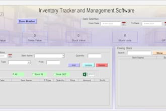 create inventory tracker application on excel