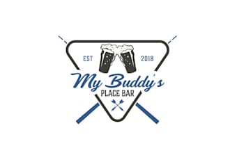 design amazing small town local bar logo