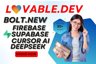 do loveable ai, supabase, ai web, bubble io, bolt new, react next js, bolt ai
