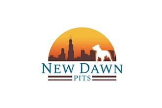 design consulting new dawn pit bulls logo