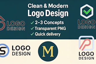 design a clean and modern logo for your brand or business