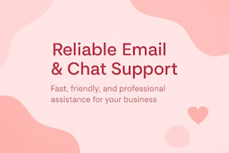 provide professional customer support via chat or email