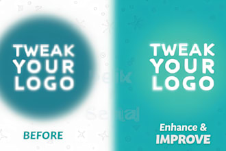 tweak, fix, or enhance your existing logo professionally in 24 hours