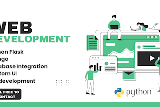 develop professional web apps using python flask or django